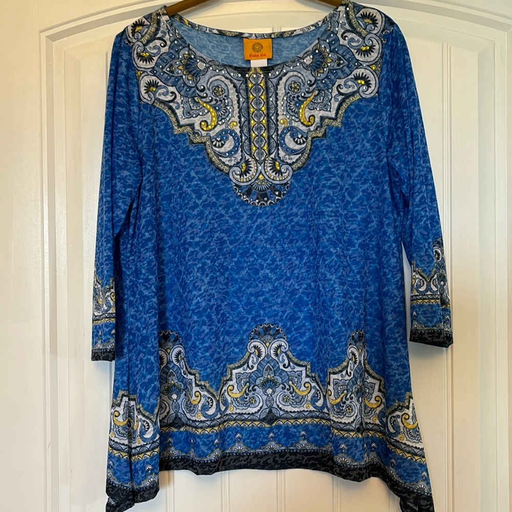 Ruby Rd Medium 3/4 length sleeve blouse